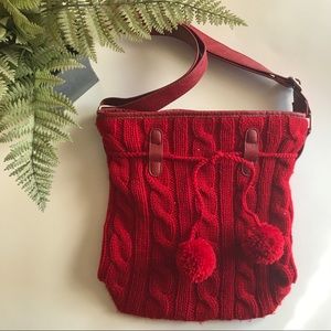 NEW! Red Knit Handbag